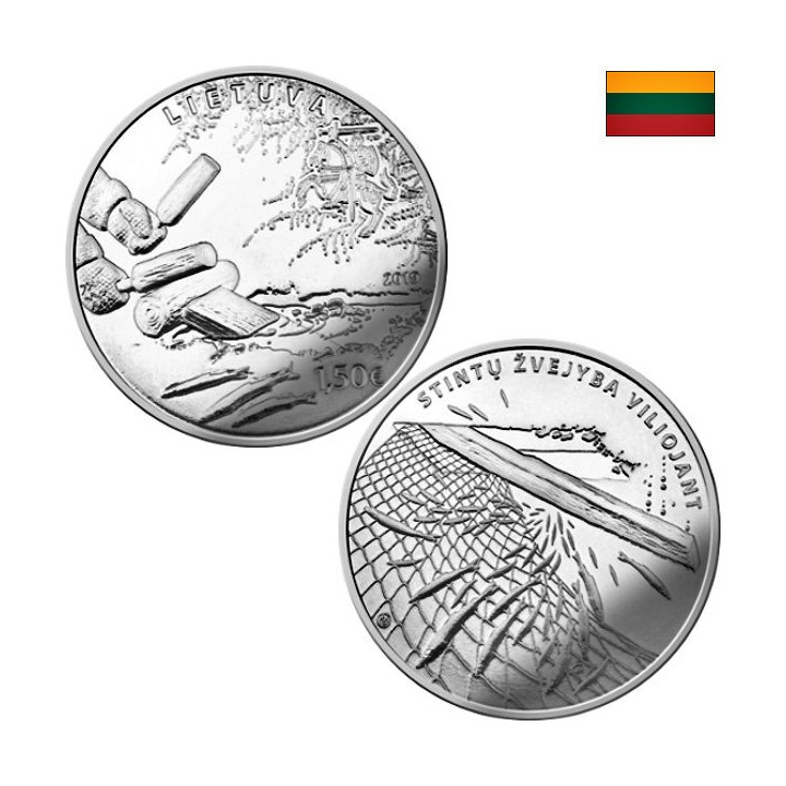Lithuania 1,50 Euro 2019 "Smelt Fishing" KM-244 UNC