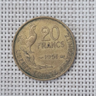 France 20 Francs 1951 KM-917 VF
