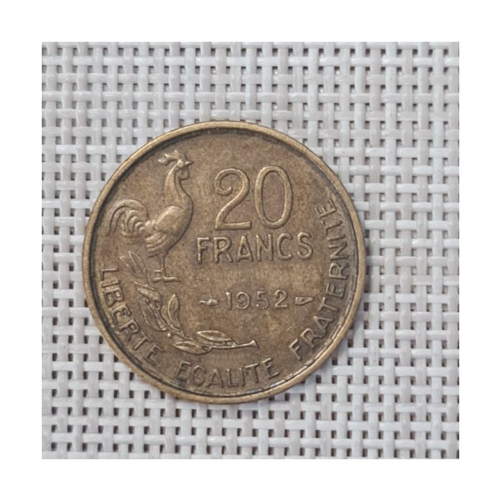 France 20 Francs 1952 KM-917 VF