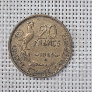 France 20 Francs 1952 "B" KM-917 VF