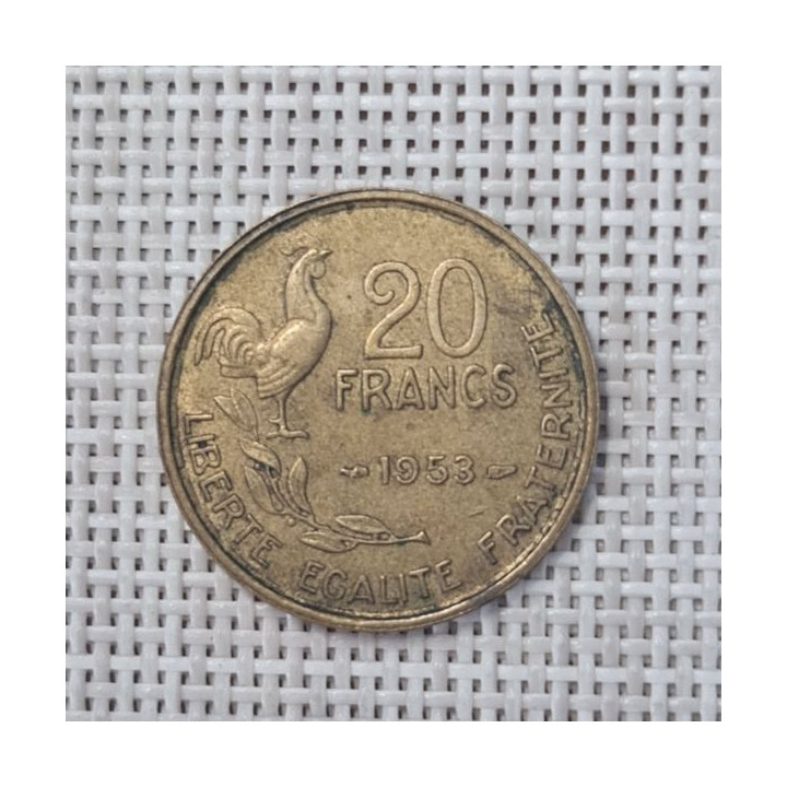 France 20 Francs 1953 KM-917 VF