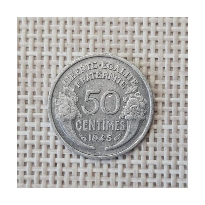 France 50 Centimes 1945 KM-894a VF