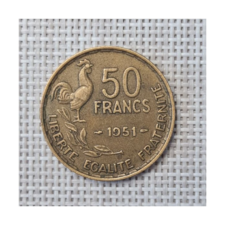France 50 Francs 1951 KM-918 VF