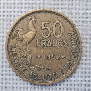 France 50 Francs 1952 KM-918 VF