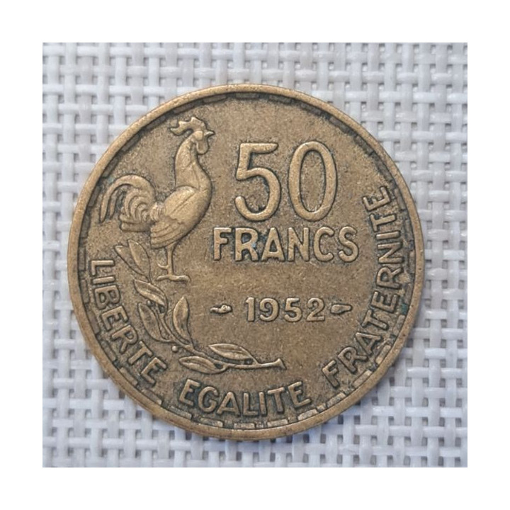 France 50 Francs 1952 KM-918 VF