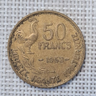 France 50 Francs 1953 KM-918 VF