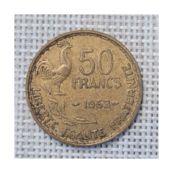 France 50 Francs 1953 KM-918 VF