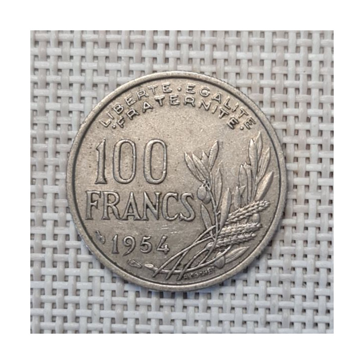 France 100 Francs 1954 KM-919 VF