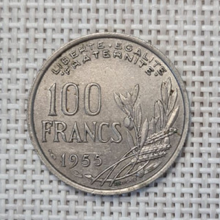France 100 Francs 1955 KM-919 VF