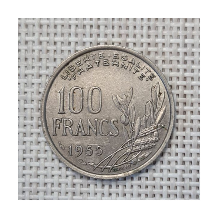 France 100 Francs 1955 KM-919 VF