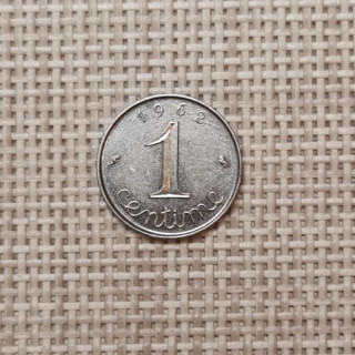 France 1 Centime 1962 KM-928 VF