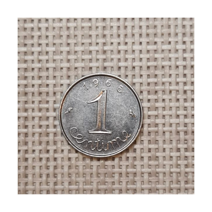 France 1 Centime 1965 KM-928 VF