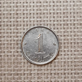 France 1 Centime 1966 KM-928 VF