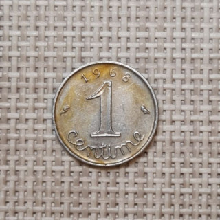 France 1 Centime 1968 KM-928 VF