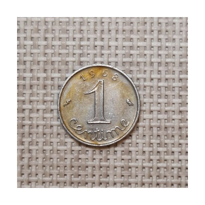 France 1 Centime 1968 KM-928 VF