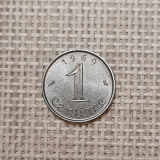 France 1 Centime 1969 KM-928 VF