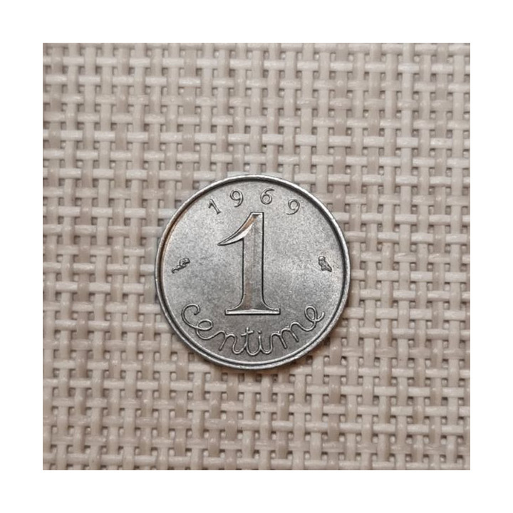 France 1 Centime 1969 KM-928 VF