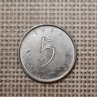 France 5 Centimes 1963 KM-927 VF