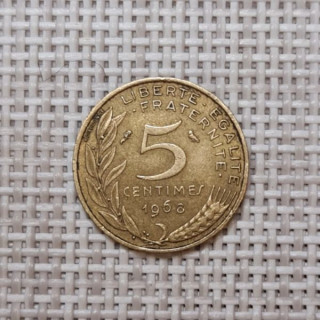 France 5 Centimes 1968 KM-933 VF