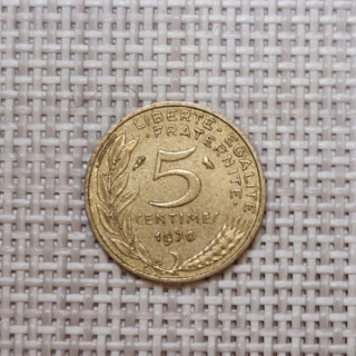 France 5 Centimes 1970 KM-933 VF