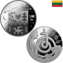 Lithuania 1,50 Euro 2021 "Queen of Serpents" KM-263 UNC