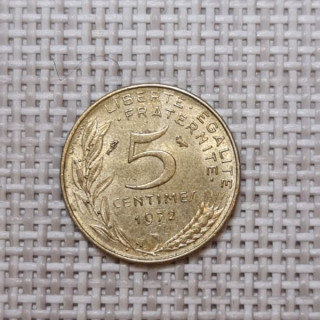 France 5 Centimes 1972 KM-933 VF