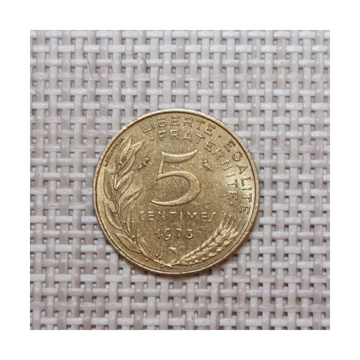 France 5 Centimes 1973 KM-933 VF