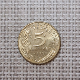 France 5 Centimes 1979 KM-933 VF