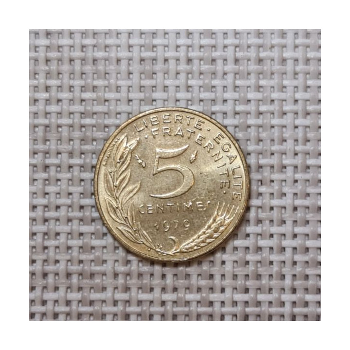 France 5 Centimes 1979 KM-933 VF