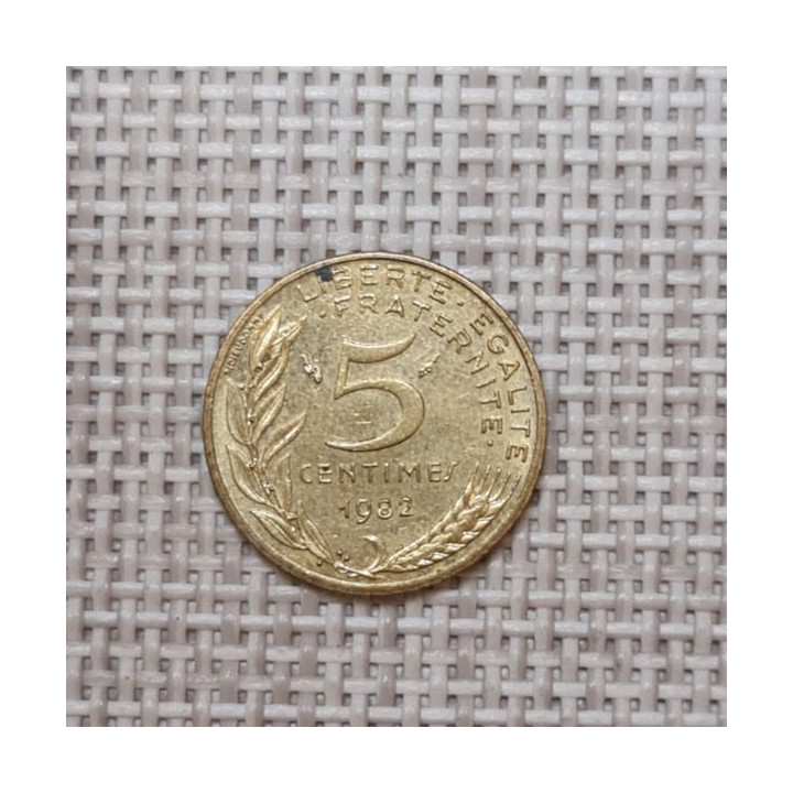 France 5 Centimes 1982 KM-933 VF