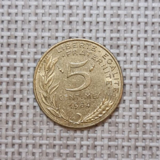 France 5 Centimes 1984 KM-933 VF
