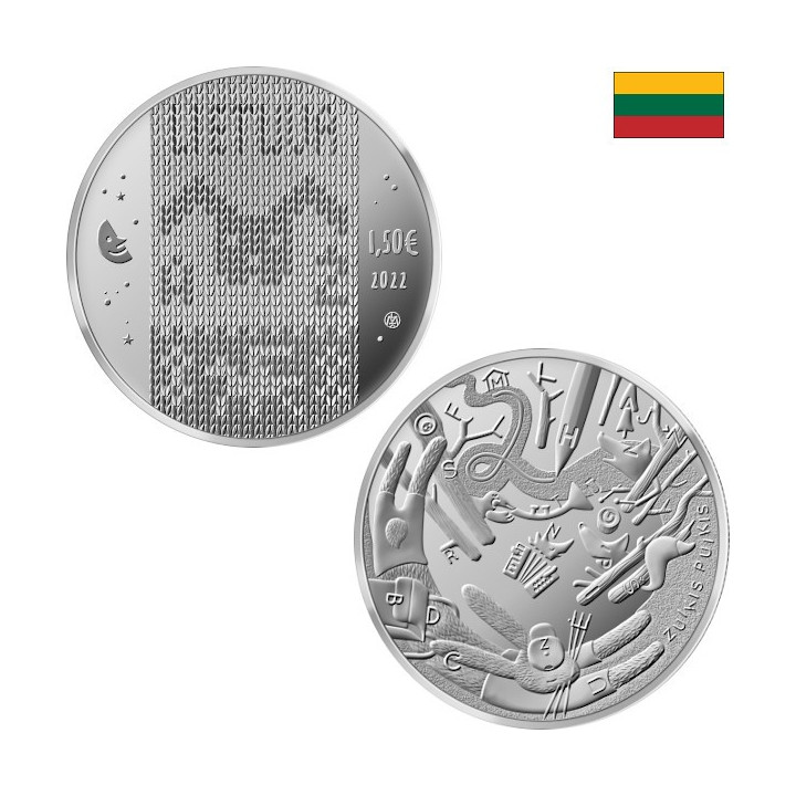 Lithuania 1,50 Euro 2022 "Zuikis Puikis" KM-273 UNC