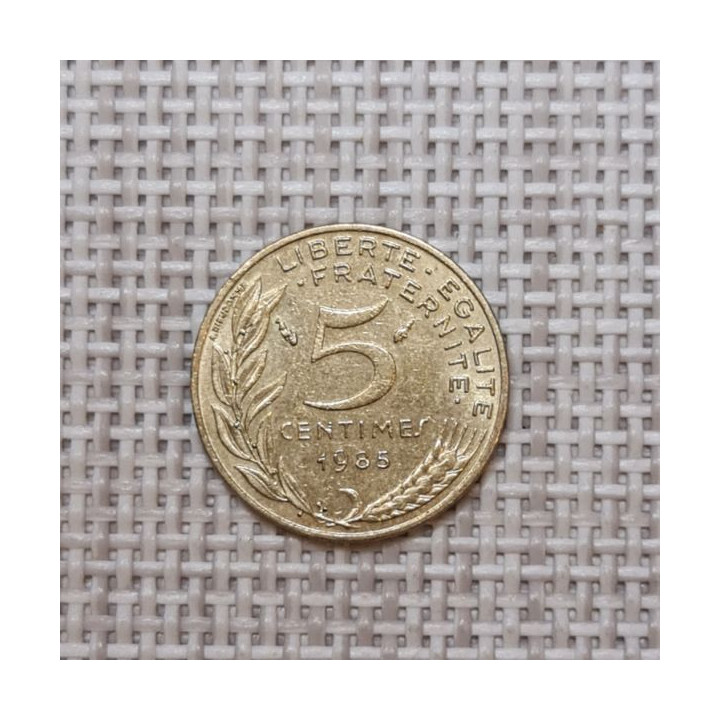 France 5 Centimes 1985 KM-933 VF