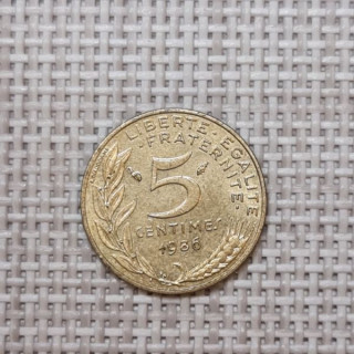 France 5 Centimes 1986 KM-933 VF