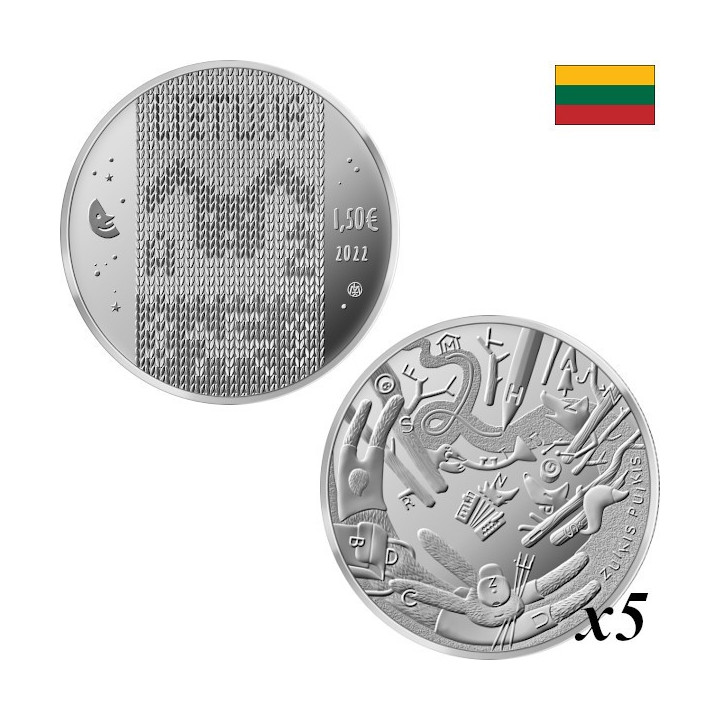 Lithuania 1,50 Euro 2022 "Zuikis Puikis" KM-273 Bag