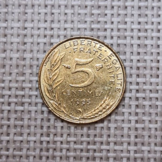 France 5 Centimes 1995 KM-933 VF