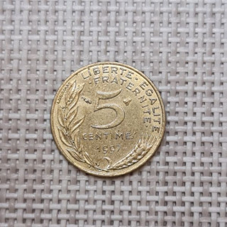 France 5 Centimes 1997 KM-933 VF