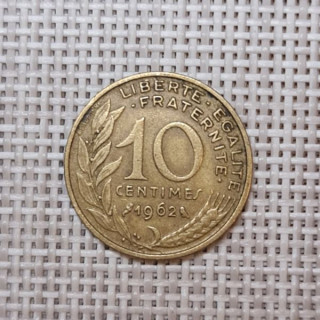 France 10 Centimes 1962 KM-929 VF
