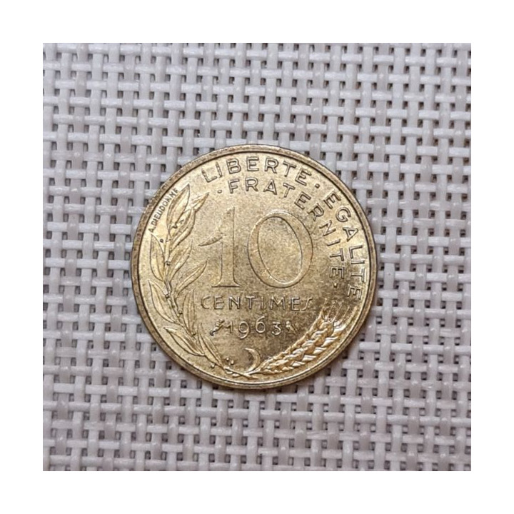 France 10 Centimes 1963 KM-929 VF