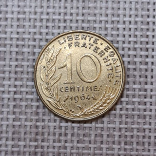France 10 Centimes 1964 KM-929 VF