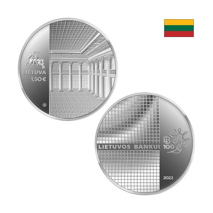 Lithuania 1,50 Euro 2022 "Bank" KM-272 UNC