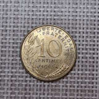 France 10 Centimes 1965 KM-929 VF