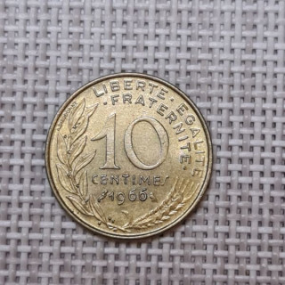 France 10 Centimes 1966 KM-929 VF