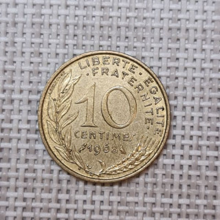 France 10 Centimes 1968 KM-929 VF