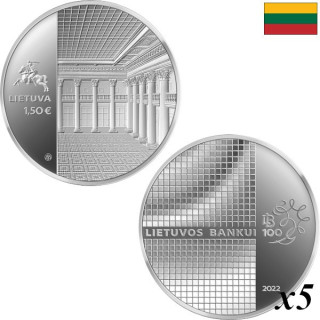 Lithuania 1,50 Euro 2022 "Bank" KM-272 Bag
