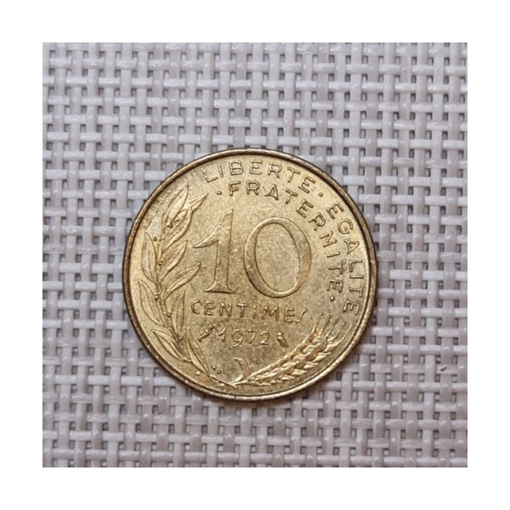 France 10 Centimes 1972 KM-929 VF