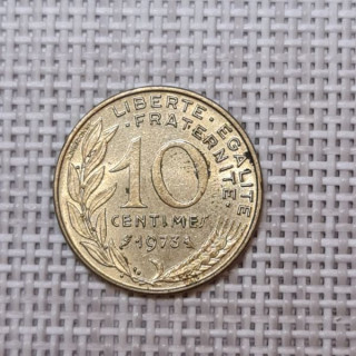 France 10 Centimes 1973 KM-929 VF