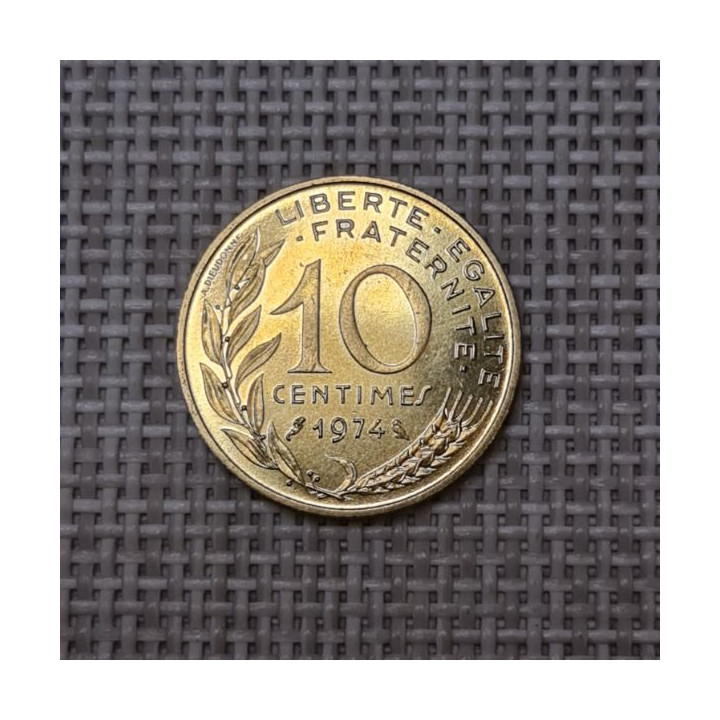 France 10 Centimes 1974 KM-929 UNC
