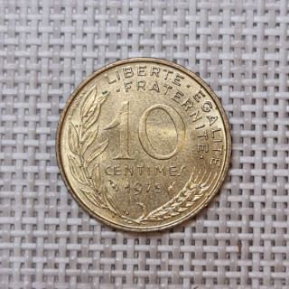 France 10 Centimes 1975 KM-929 VF