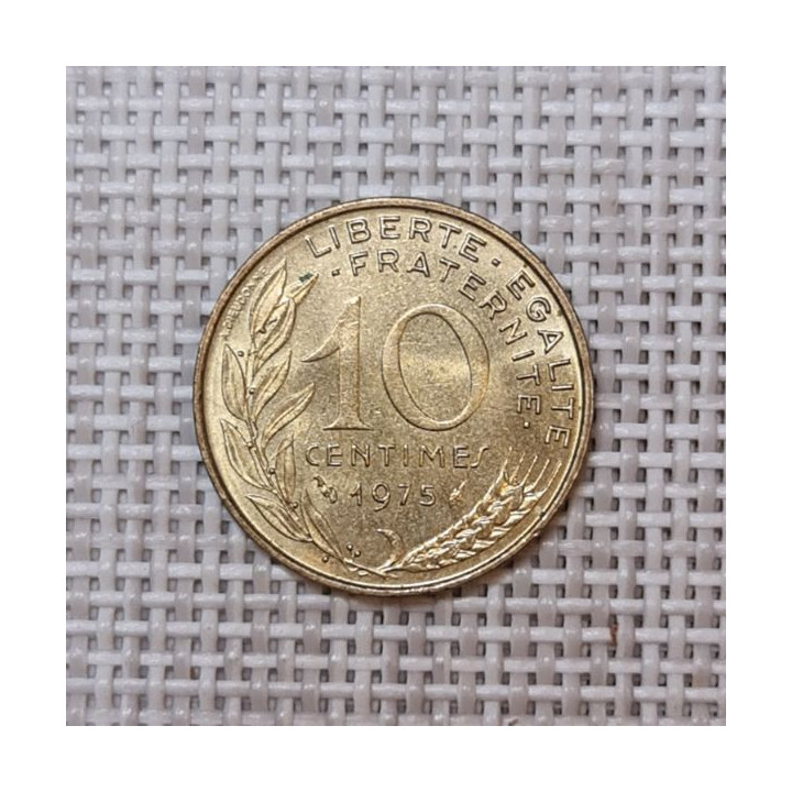 France 10 Centimes 1975 KM-929 VF